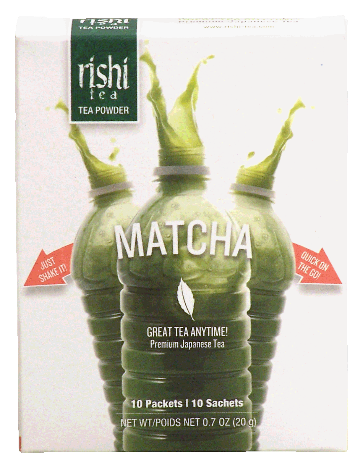 Rishi  Matcha tea powder, Japanese tea, 10 Sachets Full-Size Picture